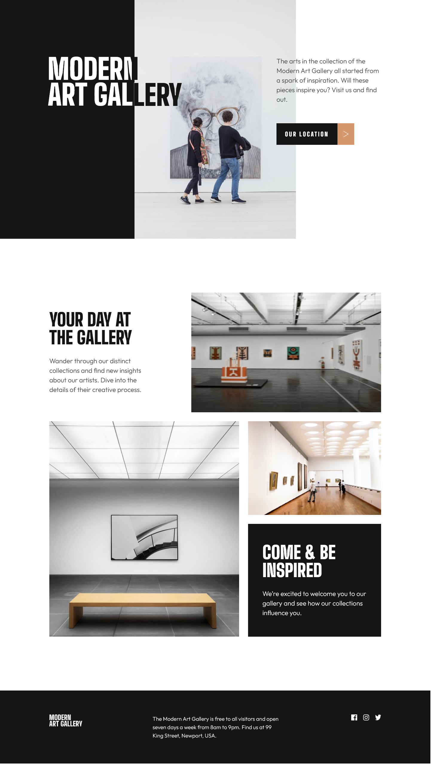 Art gallery website